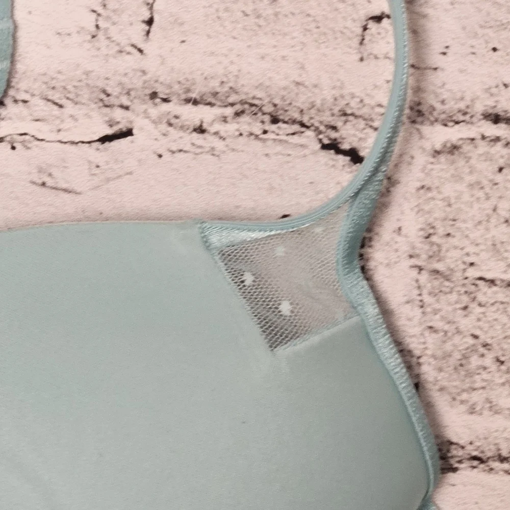 Victoria’s Secret Push Up Bra 34D Teal Blue Underwire - Picture 8 of 12